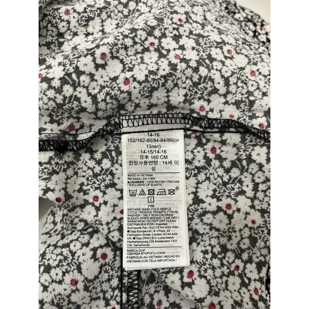 Gap Teen Lenzing Ecovero Floral Dress Size 14/16